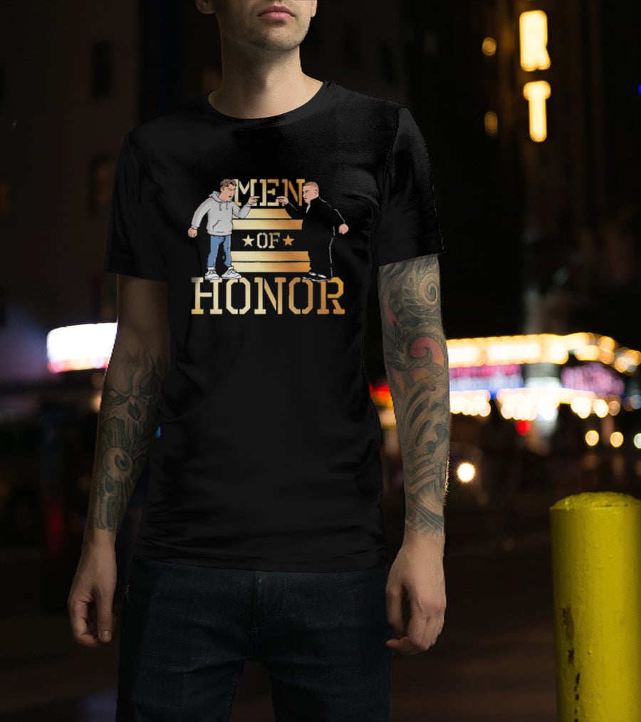 Men Of Honor Stars And Stripes Illustrations T-Shirt