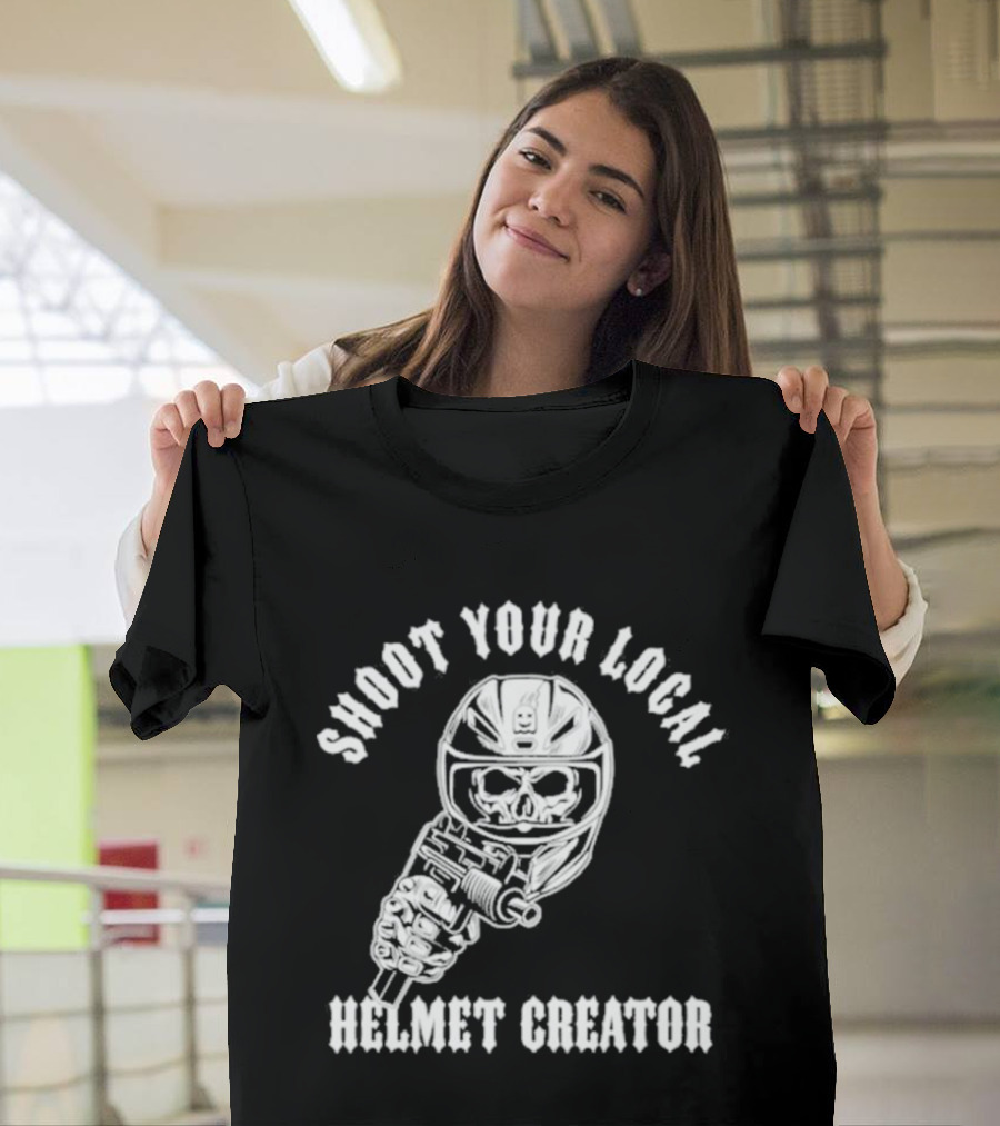 Shoot Your Local Helmet Creator Ghost Racing T-Shirt