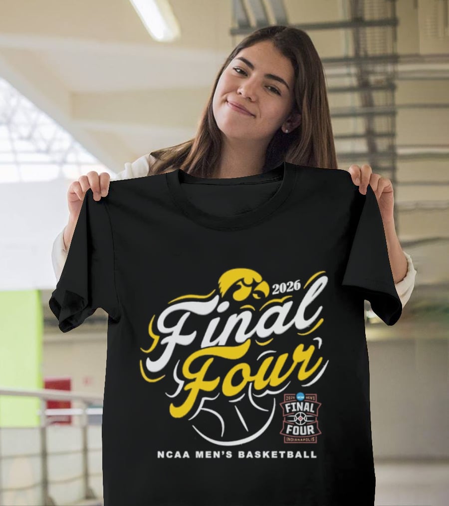 Iowa Hawkeyes 2026 Final Four NCAA Men's Basketball March Madness T-Shirt