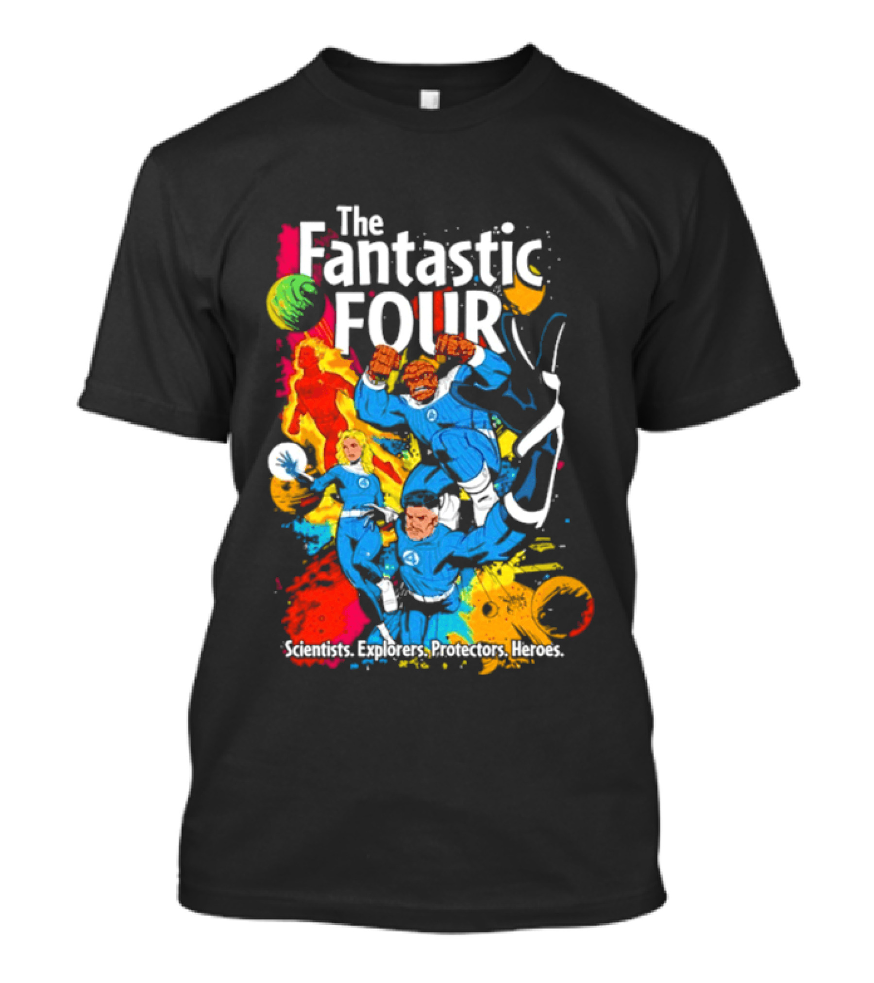 The Fantastic Four Comic Explorers Scientists Innovators Heroes T-Shirt
