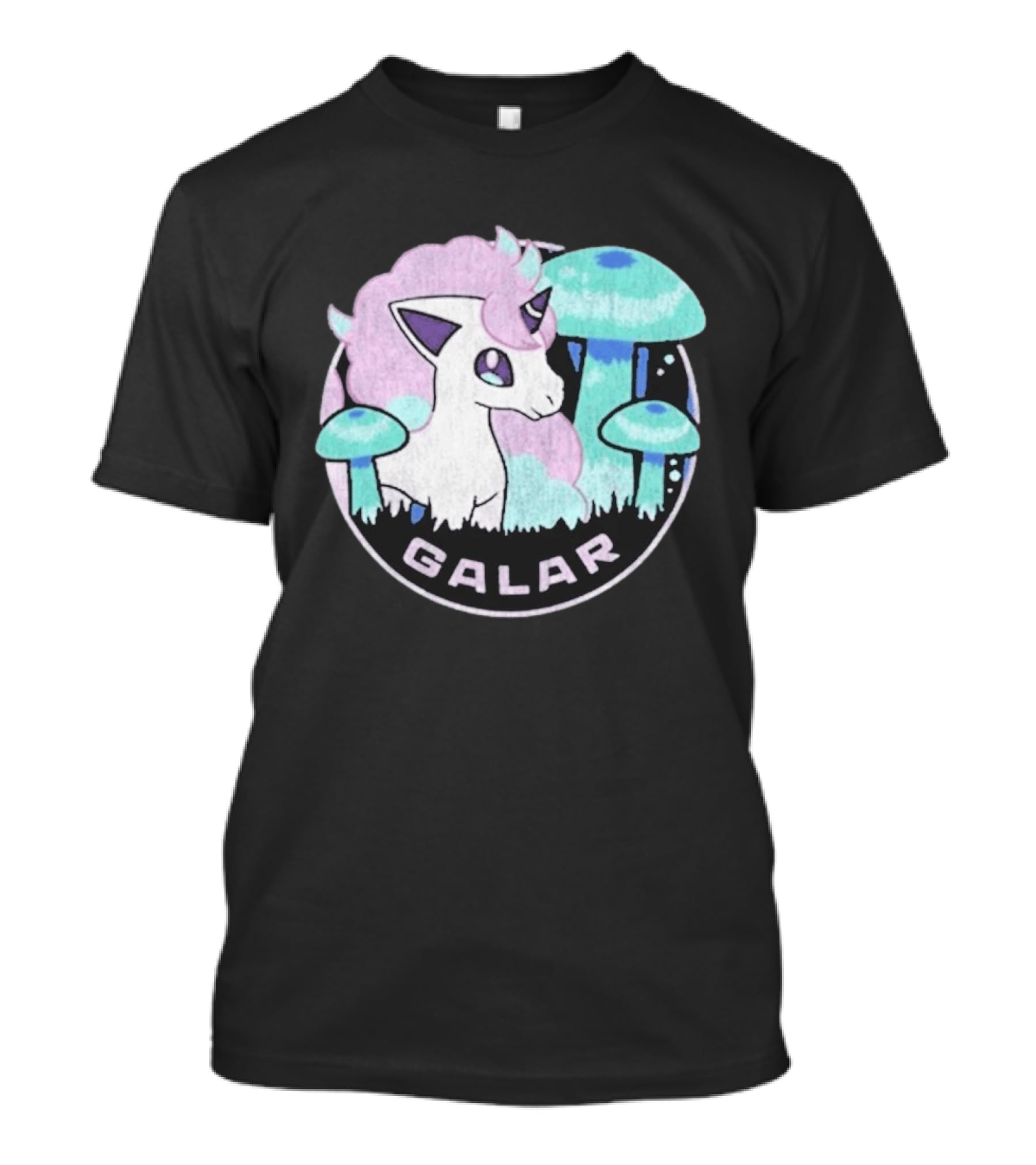 Pokémon Galar Rapidash Pastel Mushroom Adventure T-Shirt