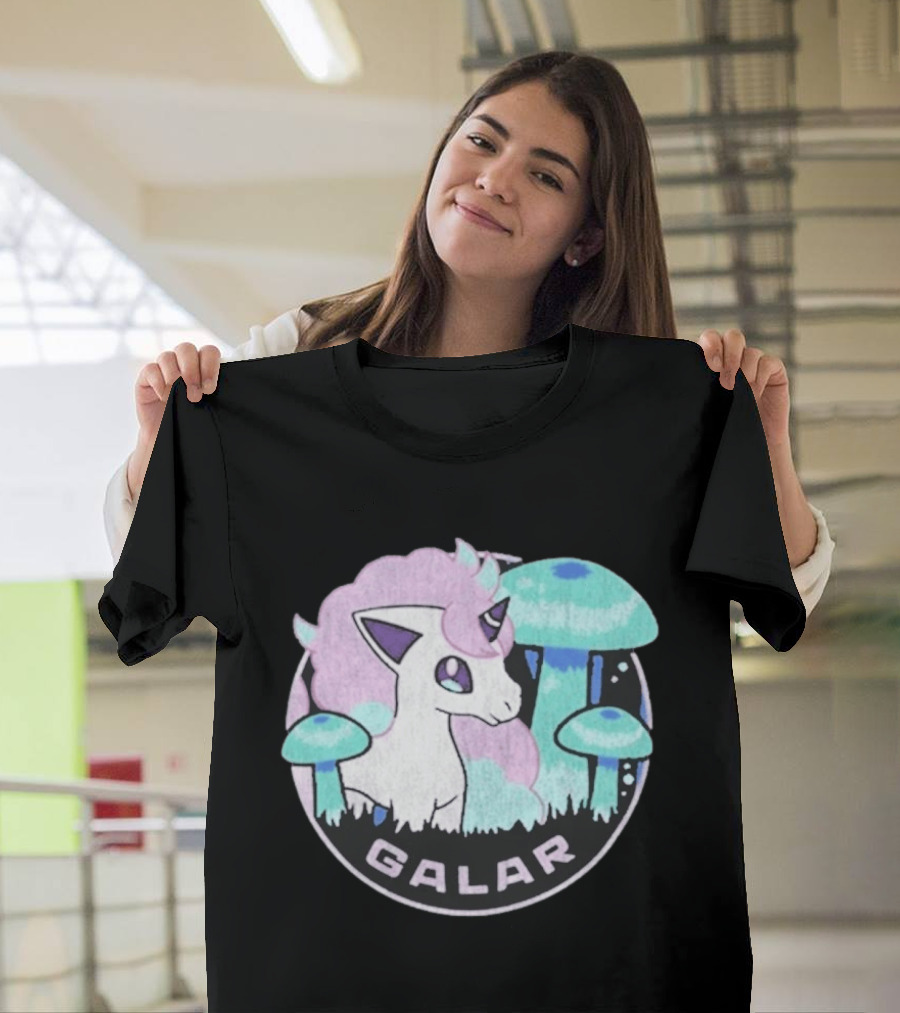 Pokémon Galar Rapidash Pastel Mushroom Adventure T-Shirt