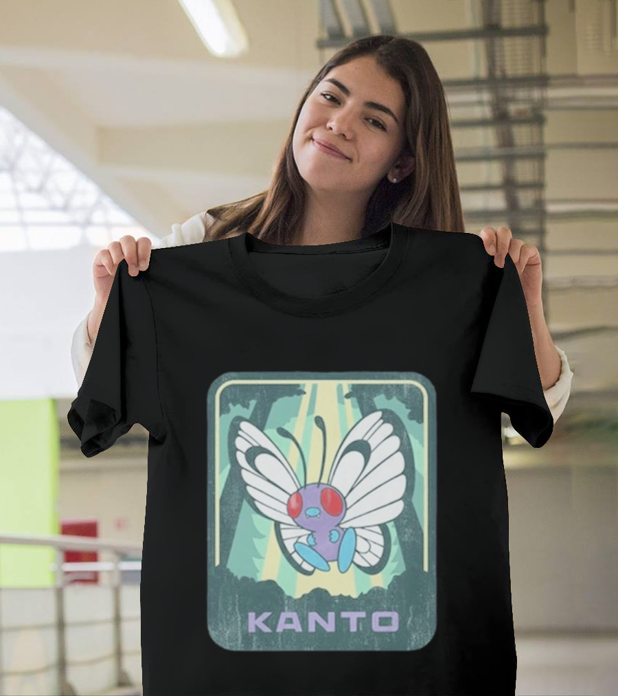 Kanto Explore Pokémon Butterfly Woods Adventure T-Shirt