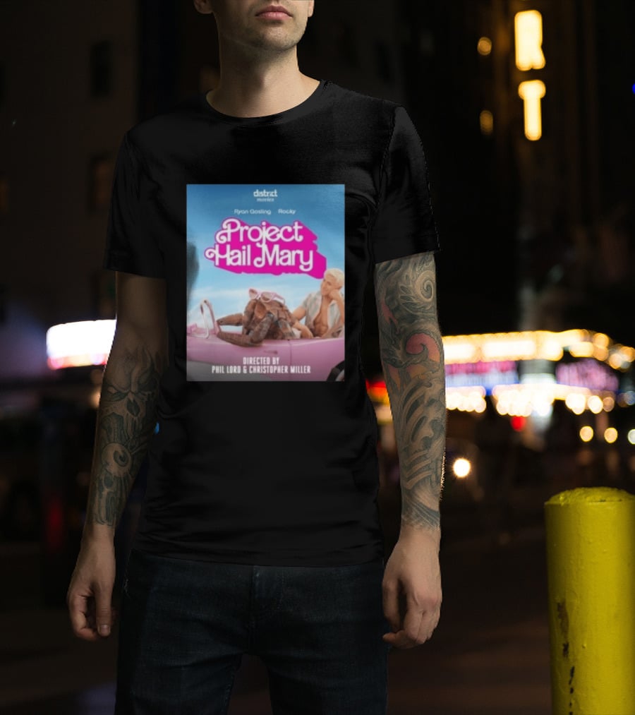 Ryan Gosling Rocky Project Hail Mary Barbie Movie Mashup Directed By Phil Lord Christopher Miller T-Shirt