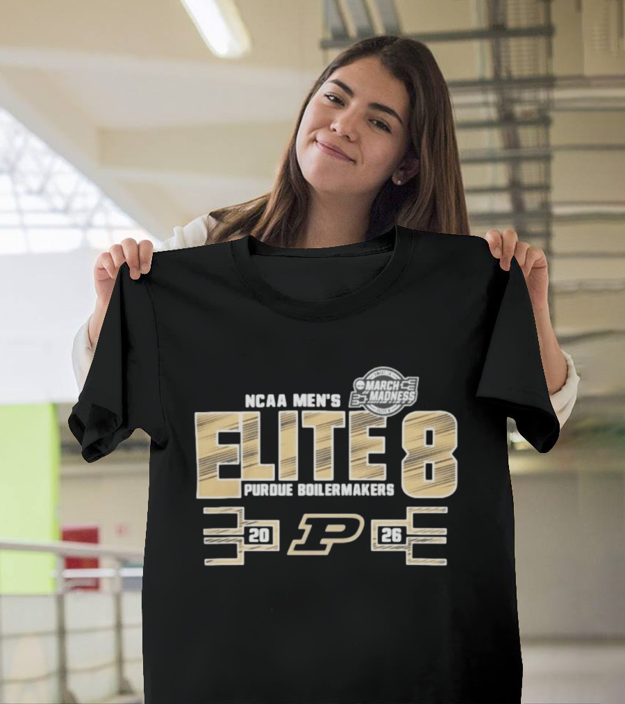 NCAA Men's March Madness Elite 8 Purdue Boilermakers 2026 T-Shirt