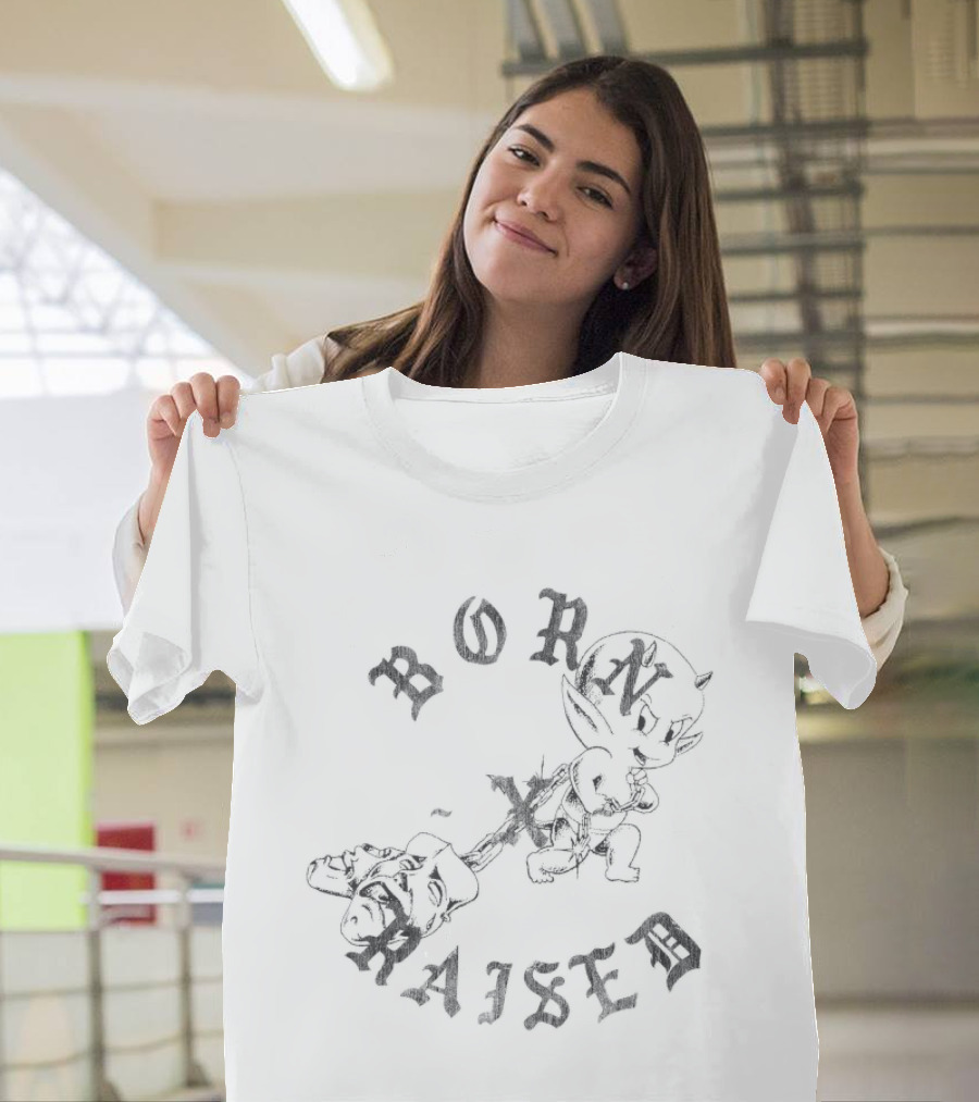 Born X Raised Lil Devil Rocker Retro Gothic T-Shirt