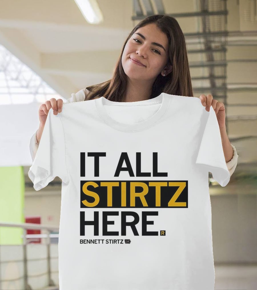 It All Stirtz Here Bennett Stirtz Iowa Hawkeyes Men's Basketball T-Shirt