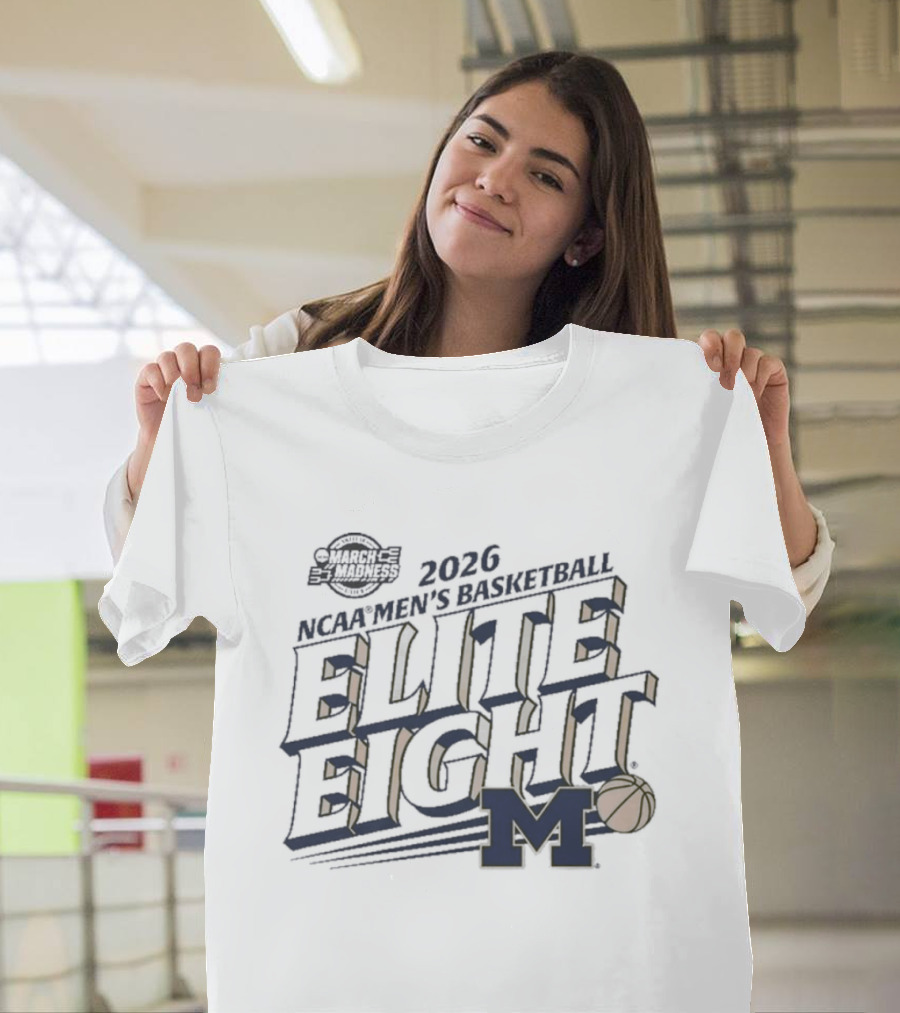 Michigan Wolverines 2026 NCAA Elite Eight Men's Basketball Tournament T-Shirt