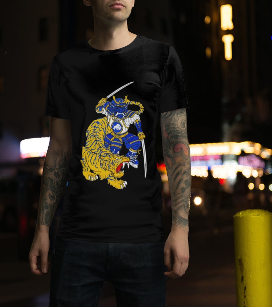 Warpath Buffalo Sabres Samurai With Tiger T-Shirt