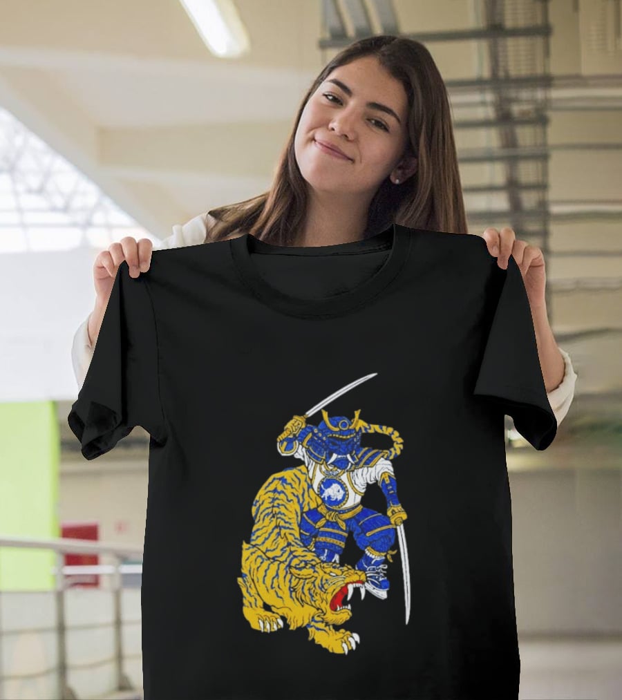 Warpath Buffalo Sabres Samurai With Tiger T-Shirt