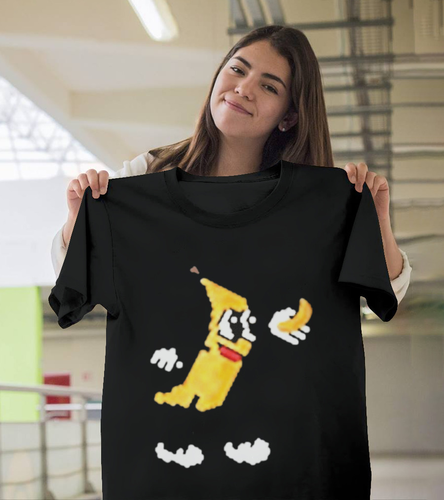Spacex Banana Pixelated Cartoon T-Shirt