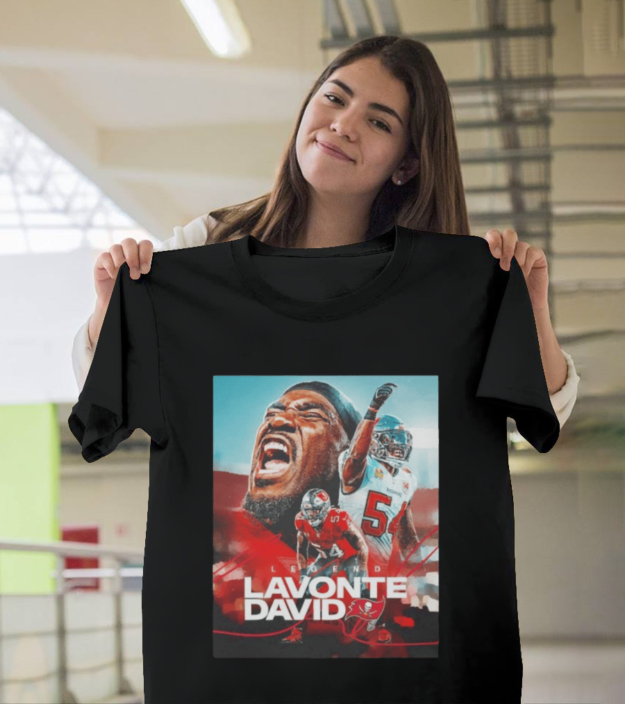 Lavonte David Legend Tampa Bay Buccaneers NFL Collage T-Shirt
