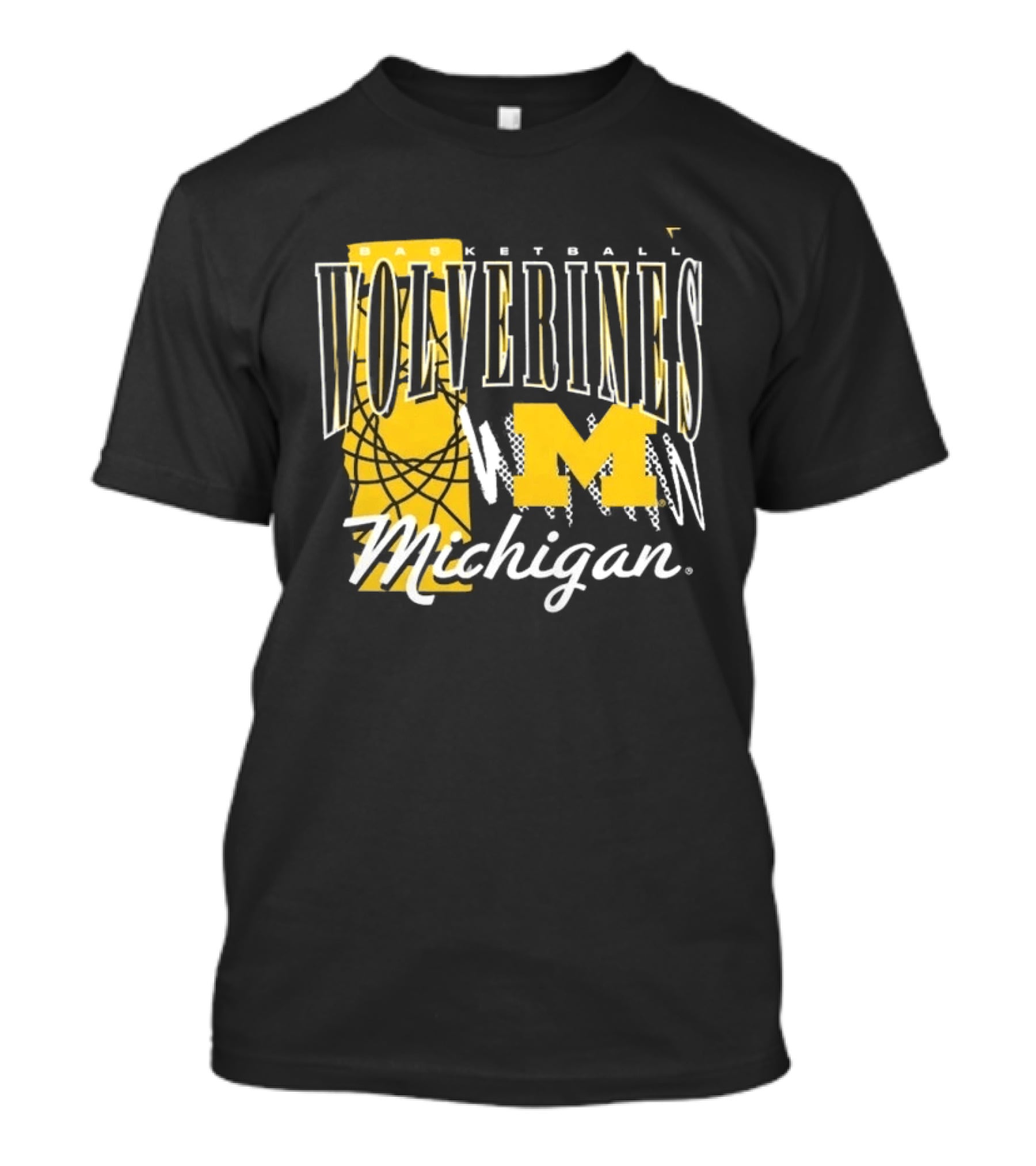 Michigan Wolverines Basketball M Logo March Madness Fan Gear T-Shirt
