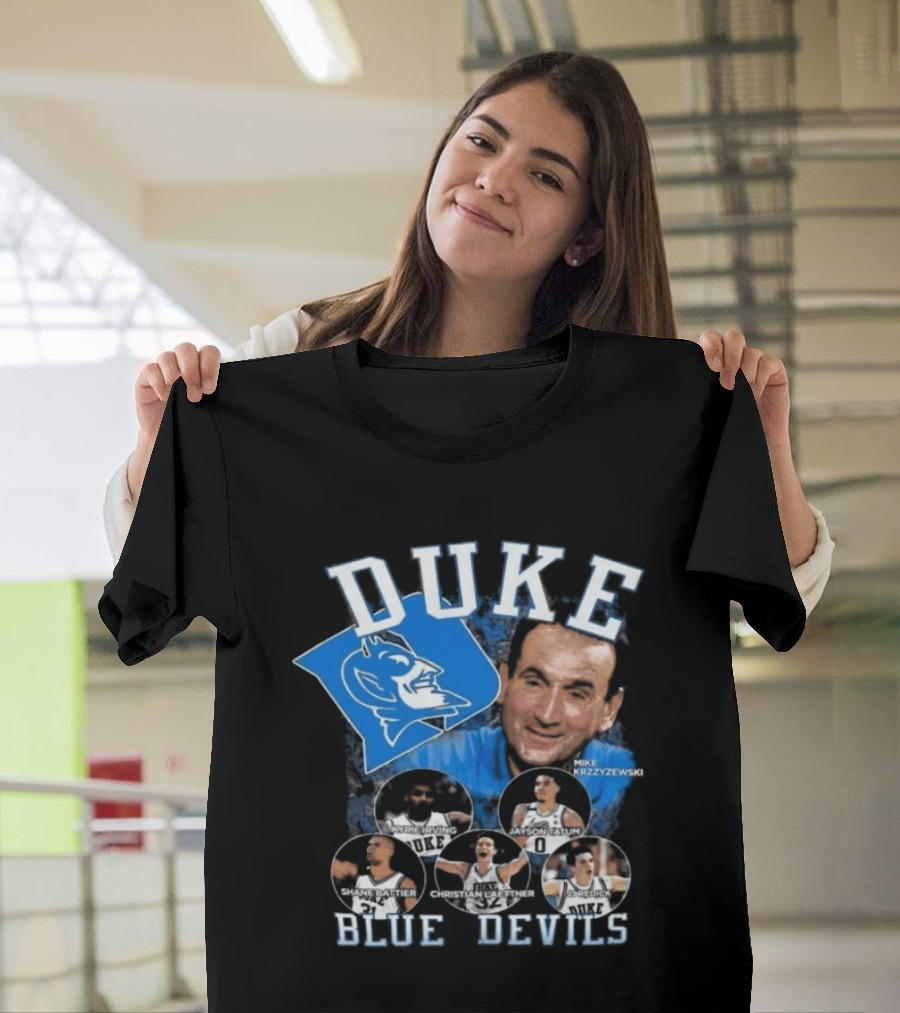 Duke Blue Devils Coach Krzyzewski Celebration Tommy McBuckets T-Shirt