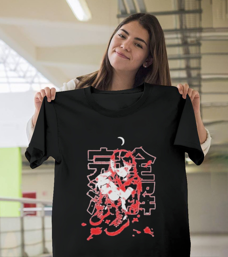 Umai Clothing Crimson Decay Heavyweight Japanese Kanji Manga T-Shirt