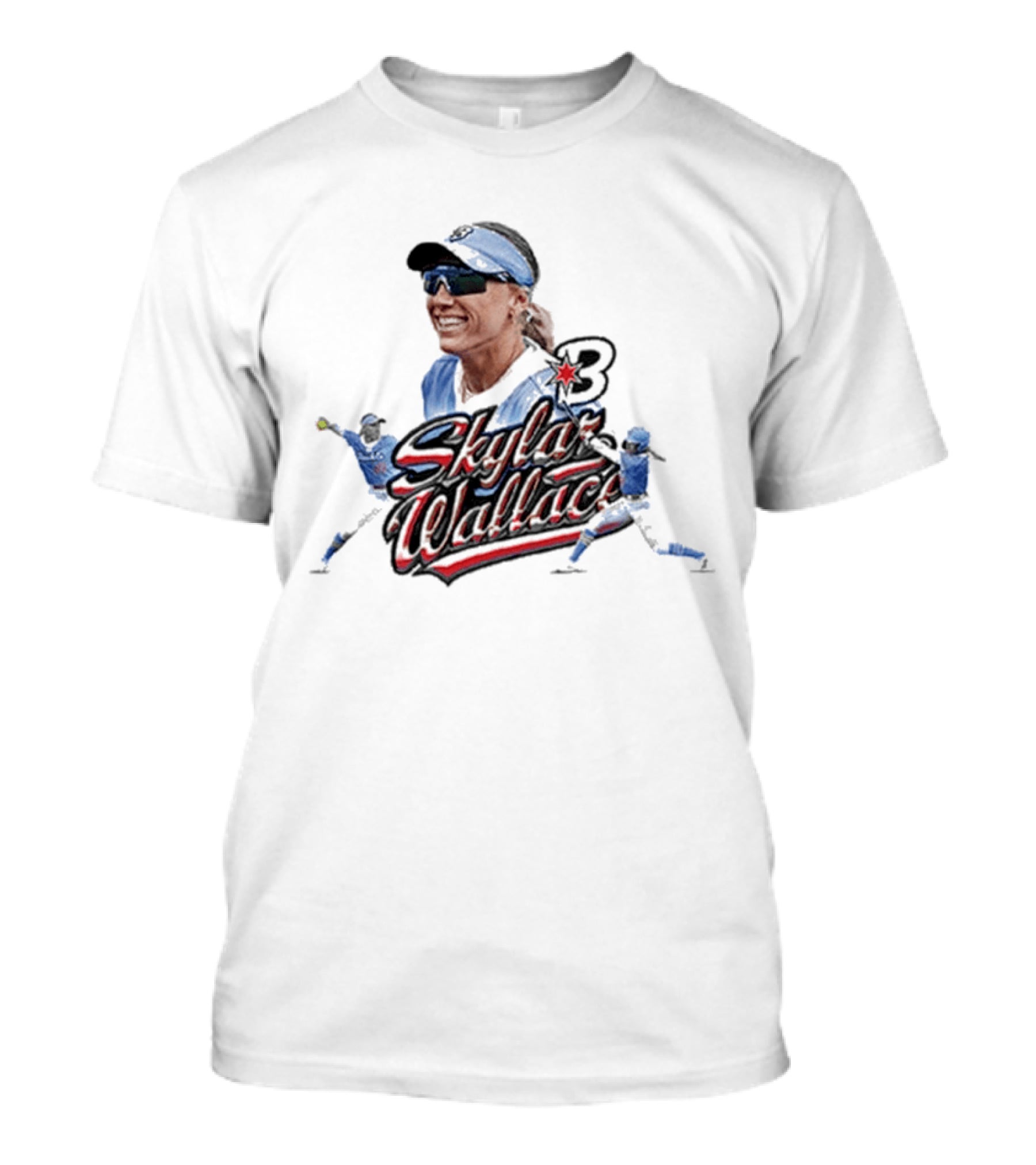Bandits Skylar Wallace 3 Baseball Player Sports T-Shirt