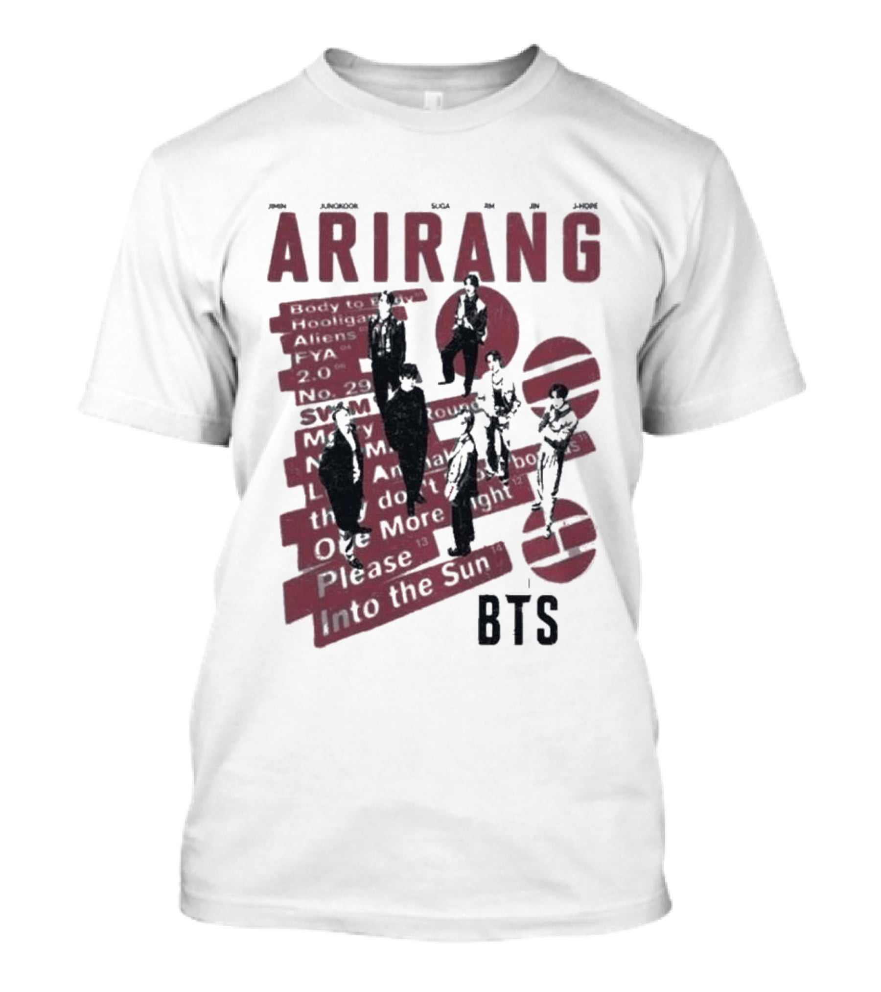 Arirang BTS Kpop Comfort Colors Jungkook Jimin Suga RM V Jin Jhope T-Shirt