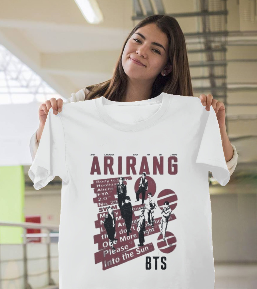 Arirang BTS Kpop Comfort Colors Jungkook Jimin Suga RM V Jin Jhope T-Shirt
