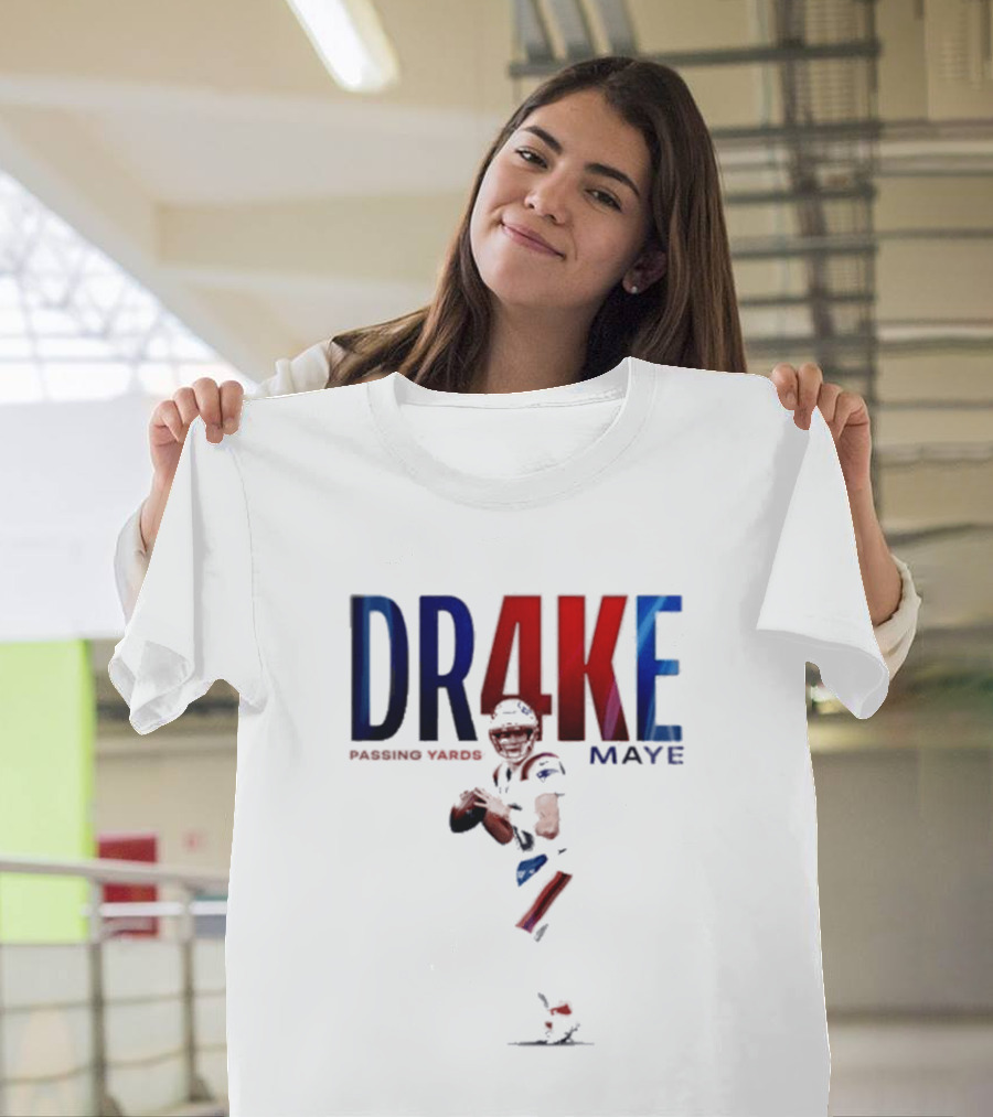 DRAKE MAYE 4K Passing Yards Football Quarterback T-Shirt