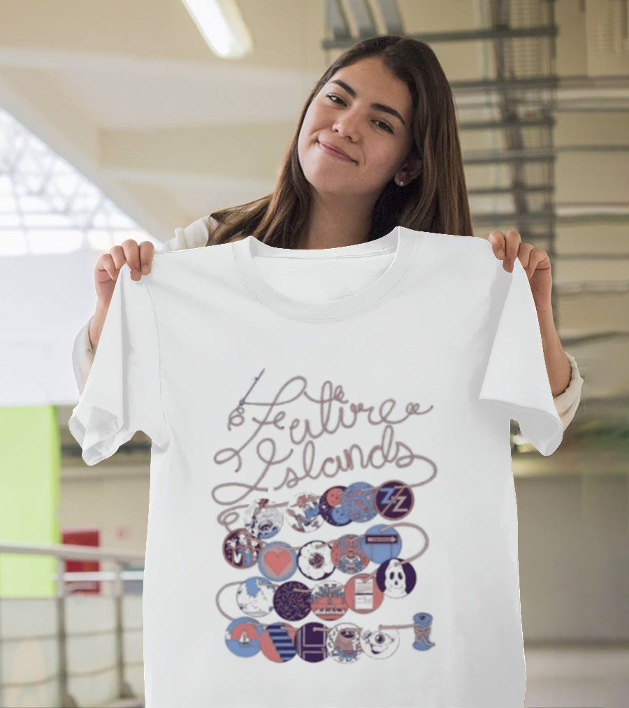 Future Islands The Never Ending Scribble Hearts And Circles T-Shirt