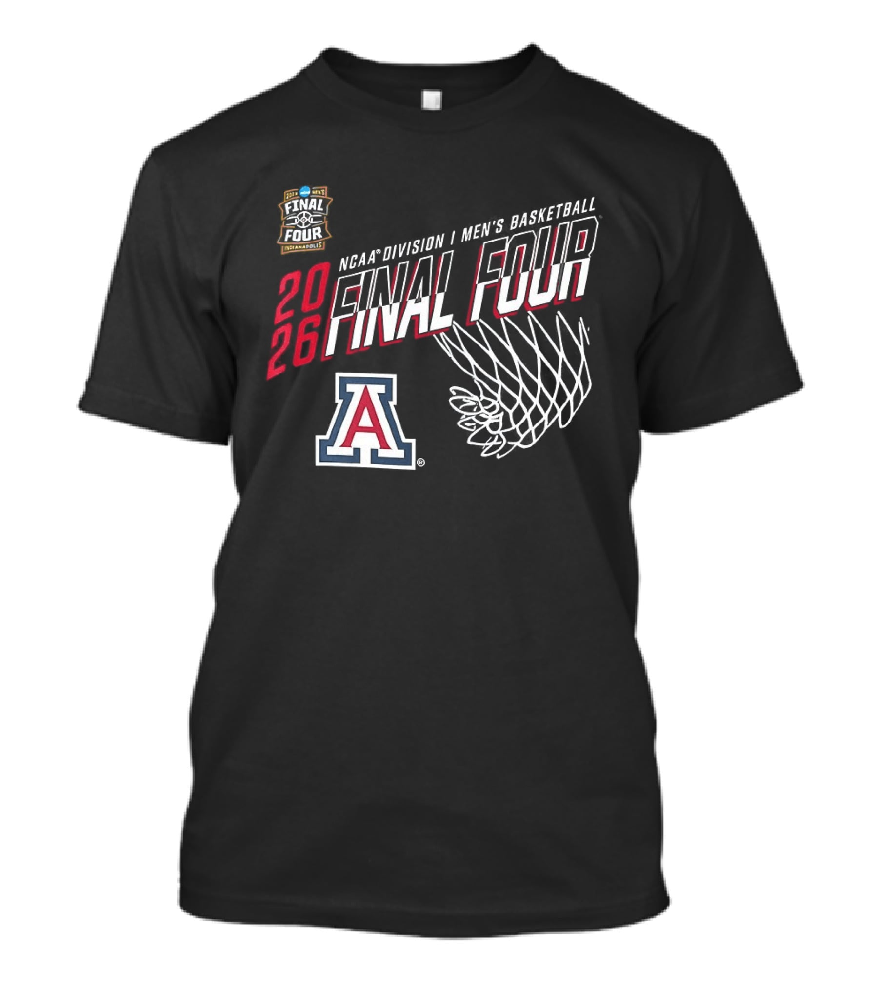 Arizona Wildcats 2026 NCAA Division I Men's Basketball Final Four Indiana T-Shirt