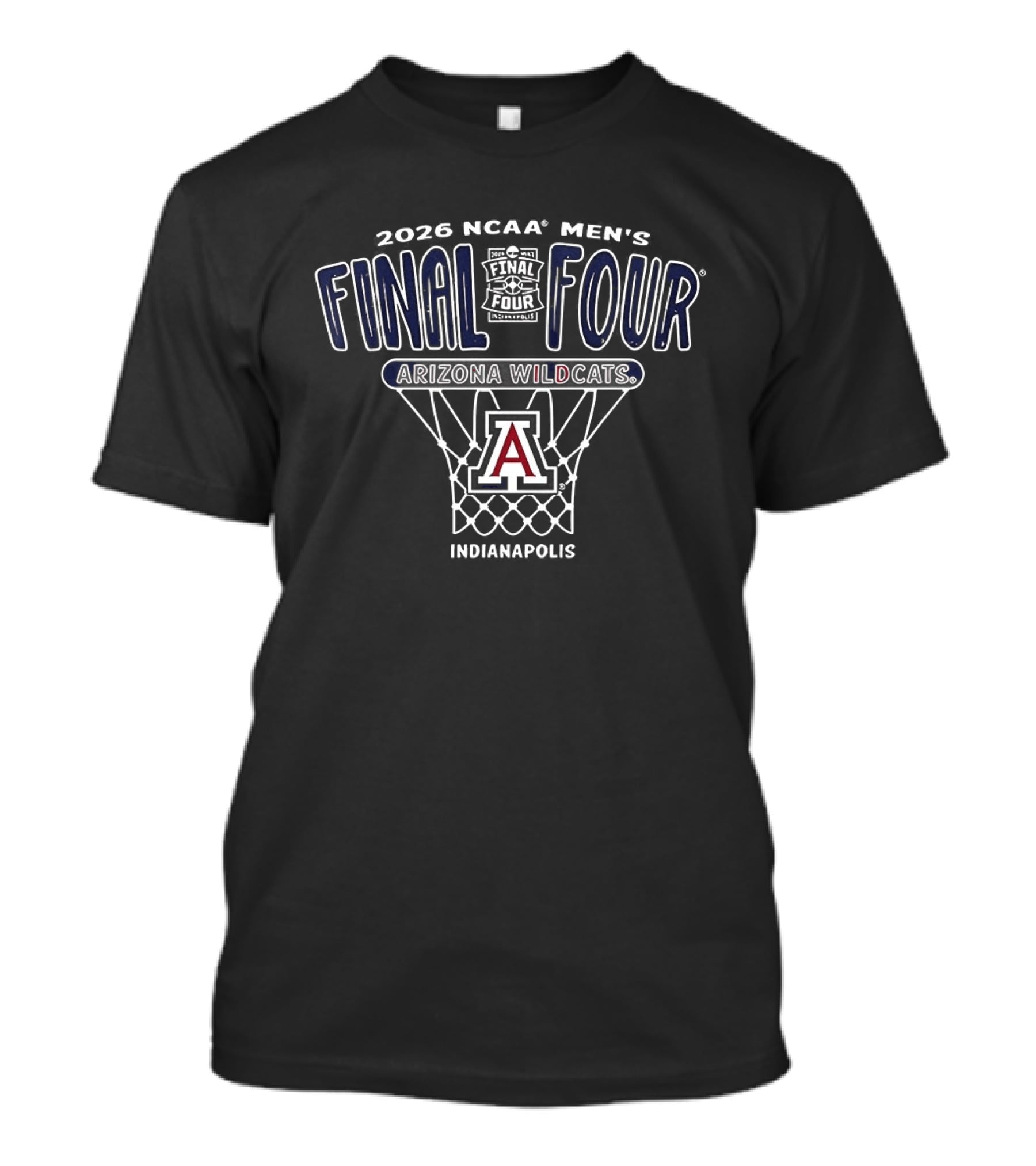 Arizona Wildcats 2026 NCAA Men's Final Four Basketball Indianapolis T-Shirt