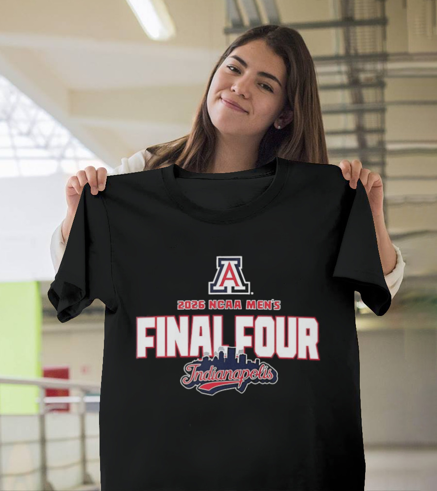 Arizona Wildcats 2026 NCAA Men's Basketball Final Four Indianapolis T-Shirt