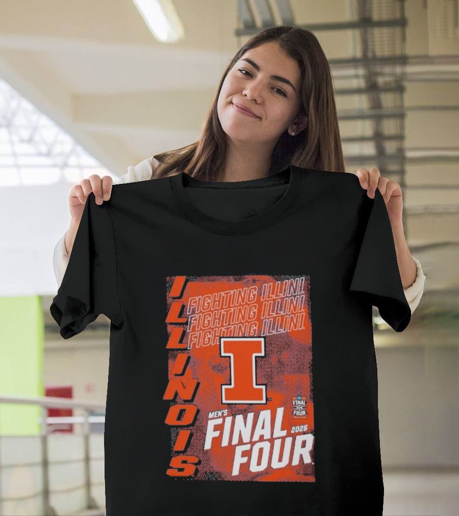 Illinois Fighting Illini Men's Final Four 2026 Basketball T-Shirt