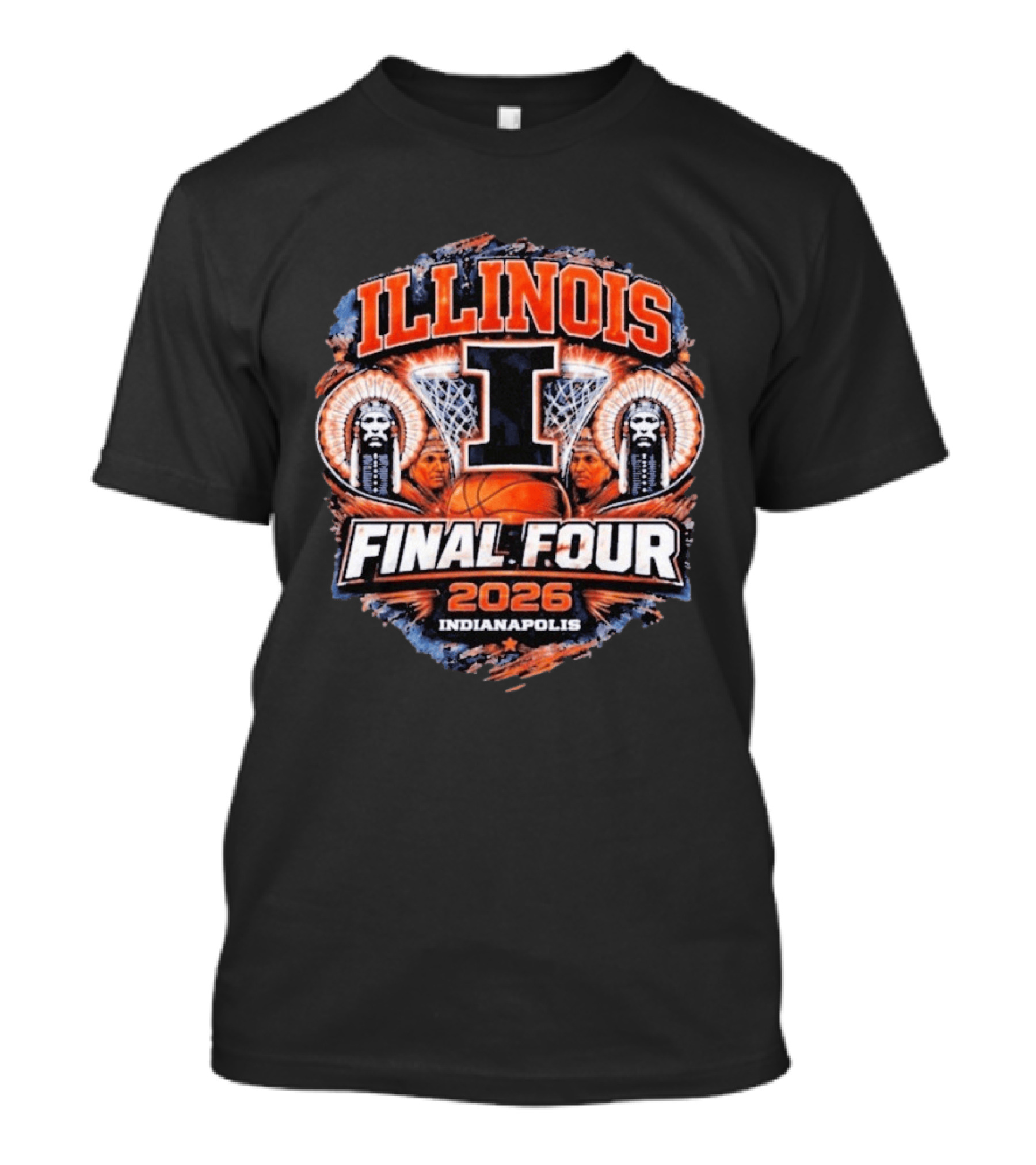 Illinois Basketball Final Four 2026 Indianapolis March Madness Illini T-Shirt