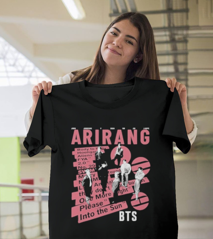 BTS Arirang World Tour 2026 Concert Please Into The Sun T-Shirt