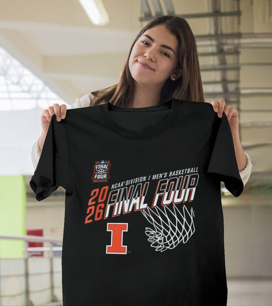 2026 Illinois Fighting Illini NCAA Men's Basketball Final Four March Madness Minneapolis Indianapolis Louisville Denver T-Shirt