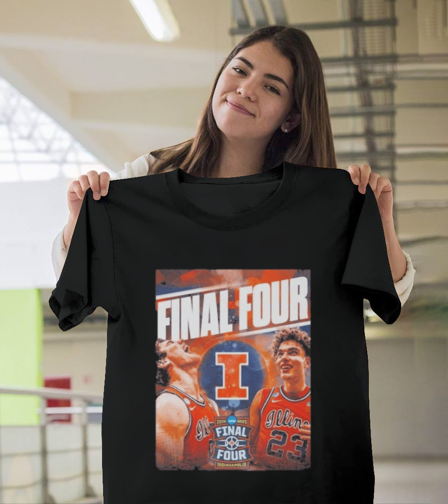 Final Four 2026 Illinois Fighting Illini Indianapolis NCAA Mens Basketball T-Shirt