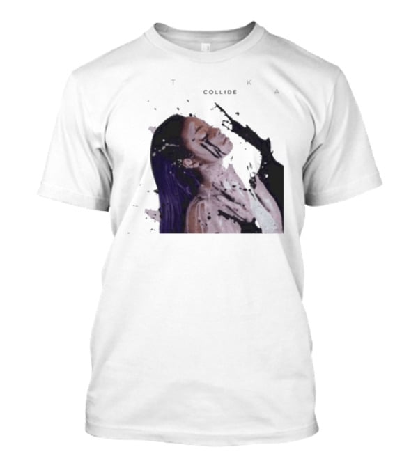 Justine Skye Collide Tyga Portrait With Artistic T-Shirt