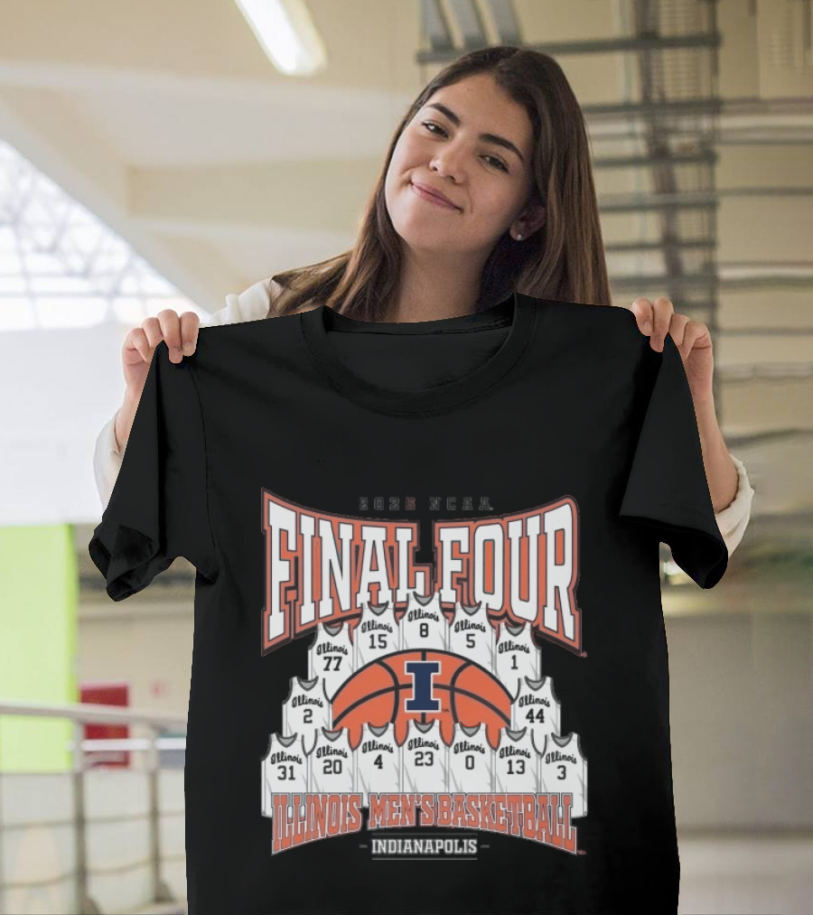 2026 NCAA Final Four Illinois Mens Basketball Indianapolis T-Shirt
