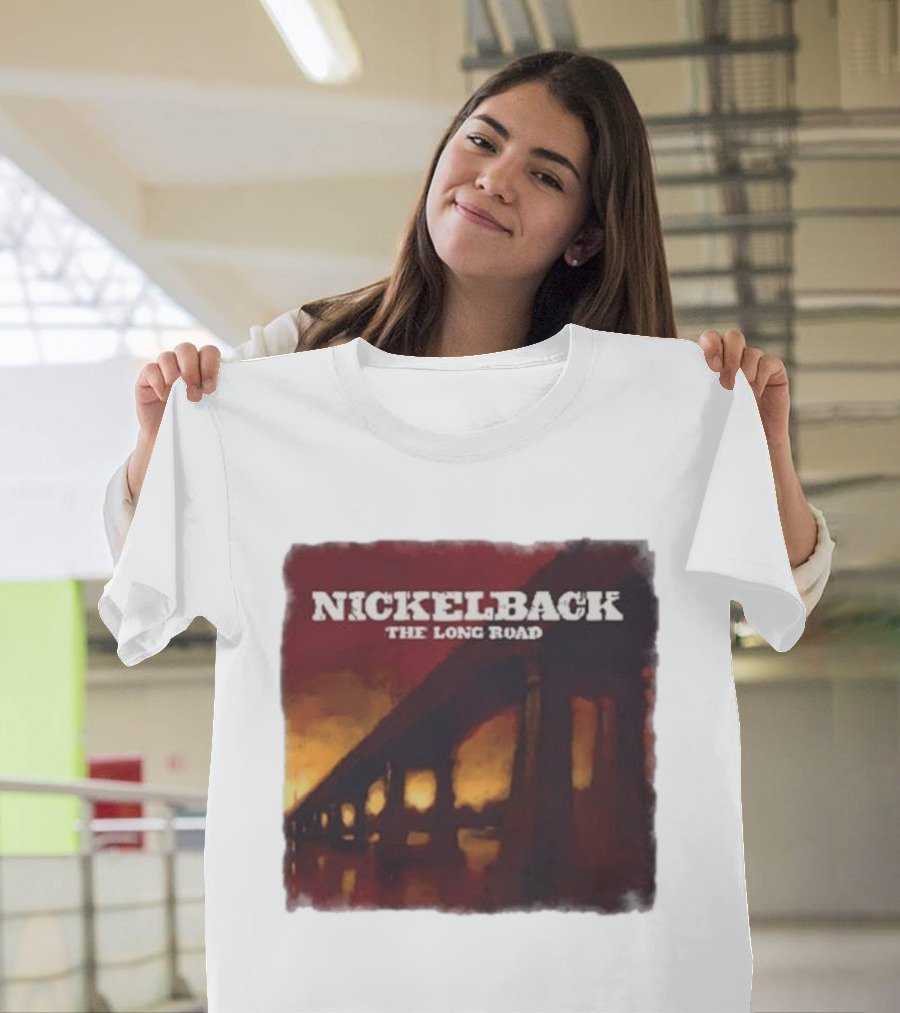Nickelback The Long Road 2023 Album Art Bridge T-Shirt