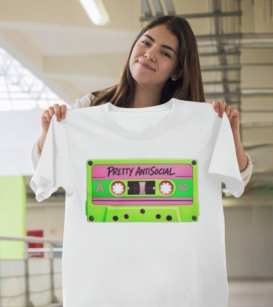 Pretty AntiSocial Pink Green Cassette A 60 T-Shirt