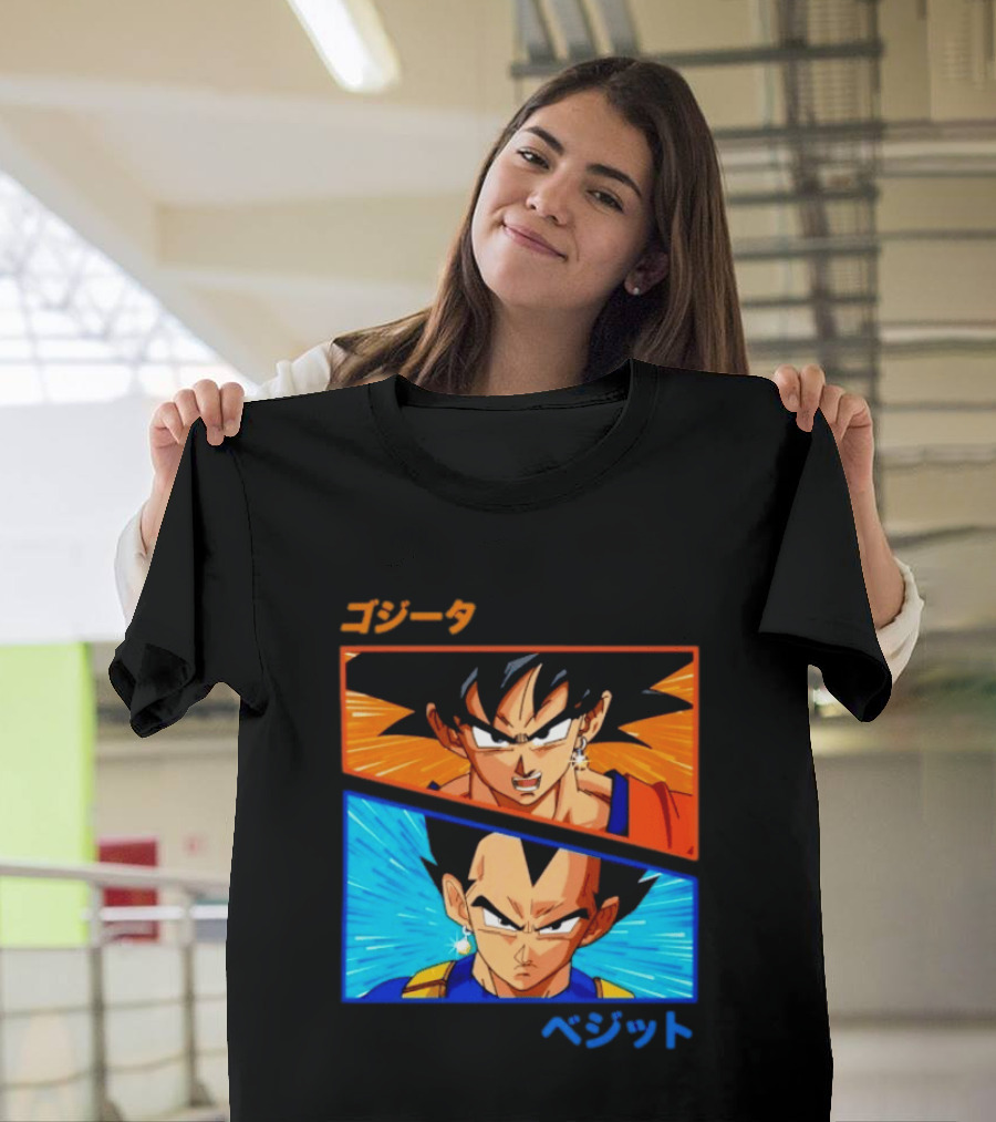 Gogeta Vegito Fusion Transformation Dragon Ball Z Super Saiyan Anime T-Shirt