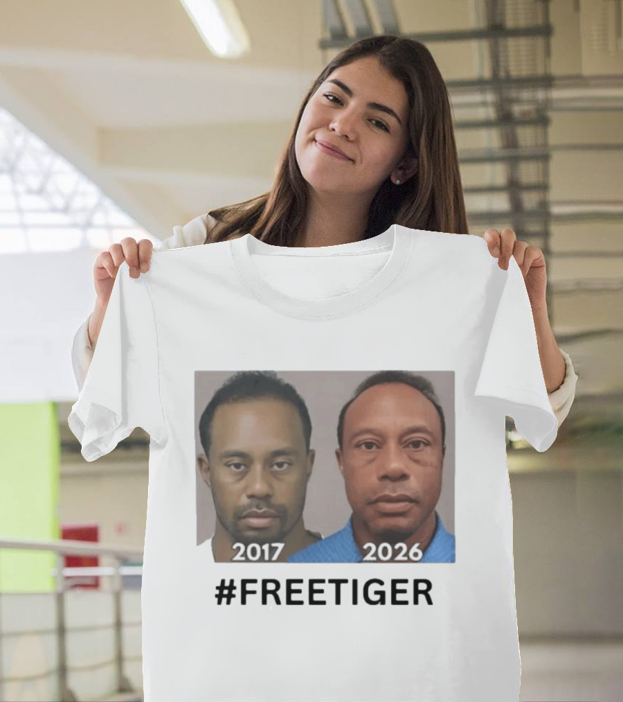 Tiger Woods 2017 2026 Shot Comparison #FREETIGER T-Shirt