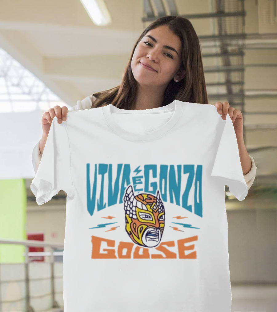 Viva El Gonzo Goose Lucha Libre Mask Artistry T-Shirt