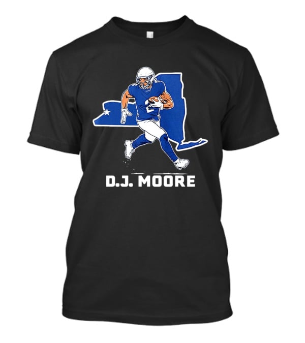 DJ Moore Football State Star New York T-Shirt