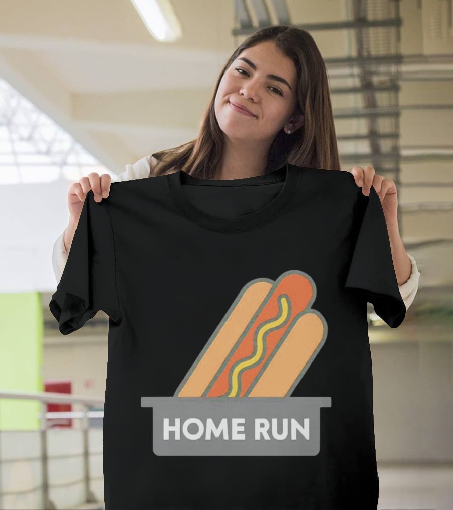 Home Run Hot Dog New York Mets Baseball Fan T-Shirt