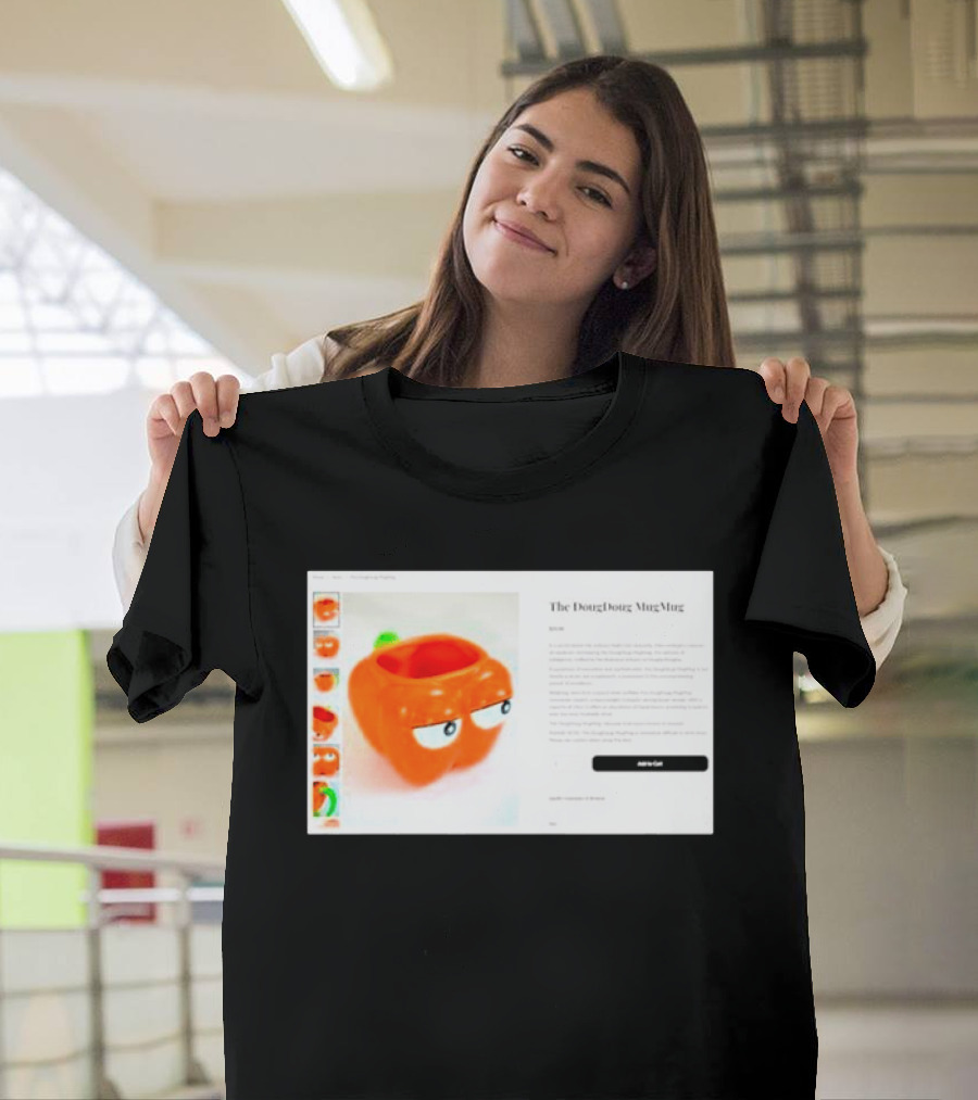 I Hate The Dougdoug Mugmug Orange Pumpkin Face T-Shirt