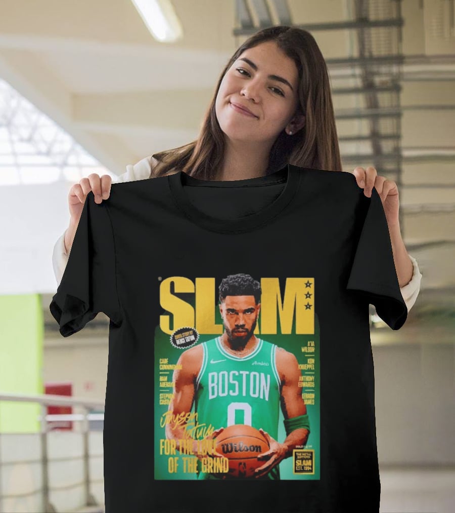 Slam Magazine Jayson Tatum Boston Celtics For The Love Of The Grind T-Shirt