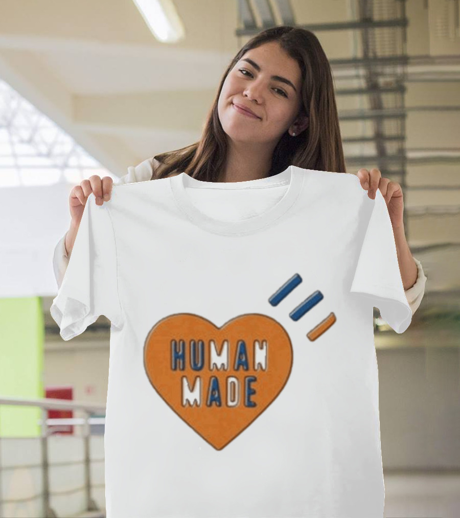 Human Made Heart Icon With Dry Alls T-Shirt