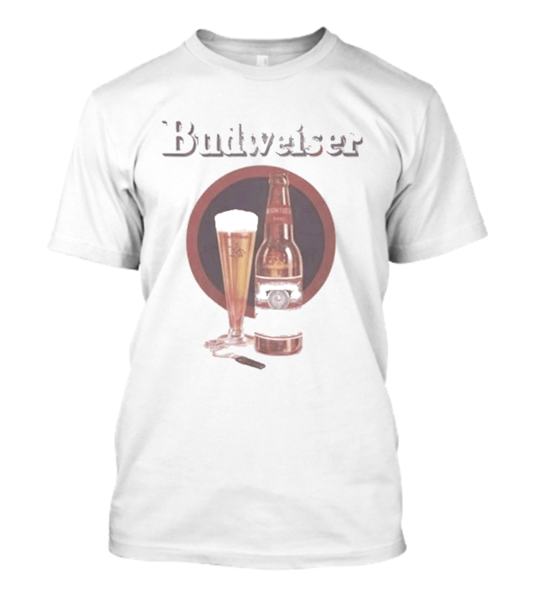 Ken Griffey Jr Budweiser Beer Bottle And Glass T-Shirt