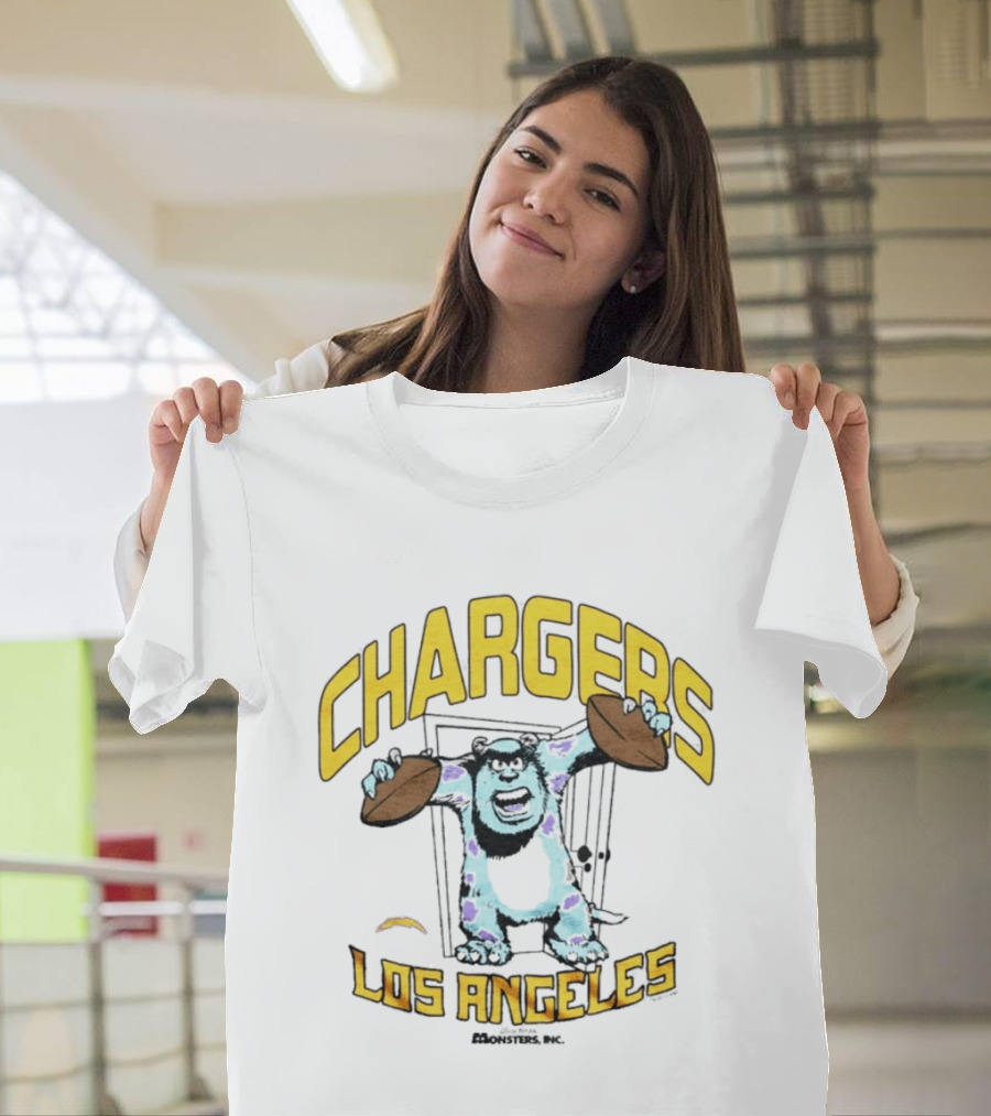 Los Angeles Chargers Monsters Inc Sully Collaboration T-Shirt