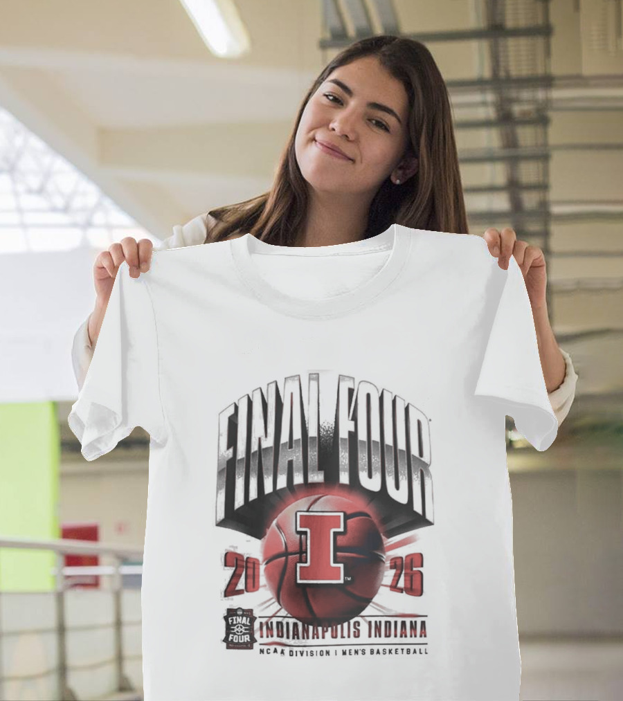 Rare Illinois Fighting Illini Final Four 2026 March Madness Basketball Tournament T-Shirt