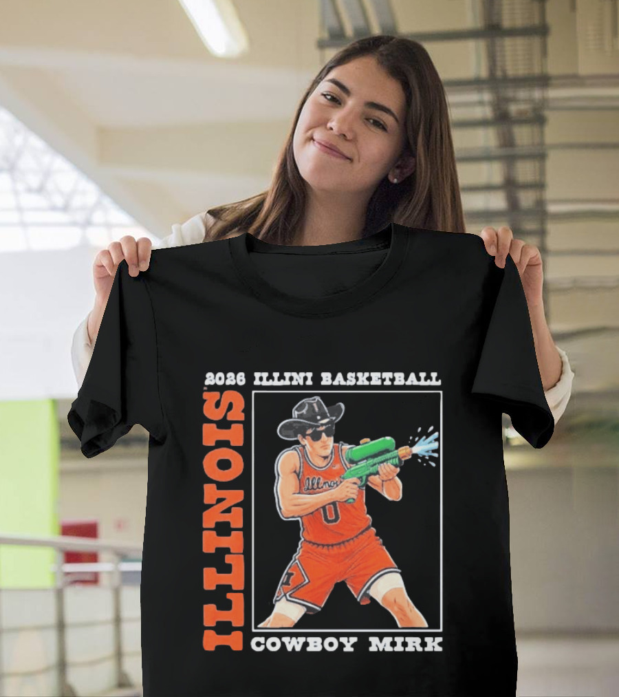 2026 Illinois Basketball Cowboy Mirk Fighting Illini March Madness Final Four T-Shirt
