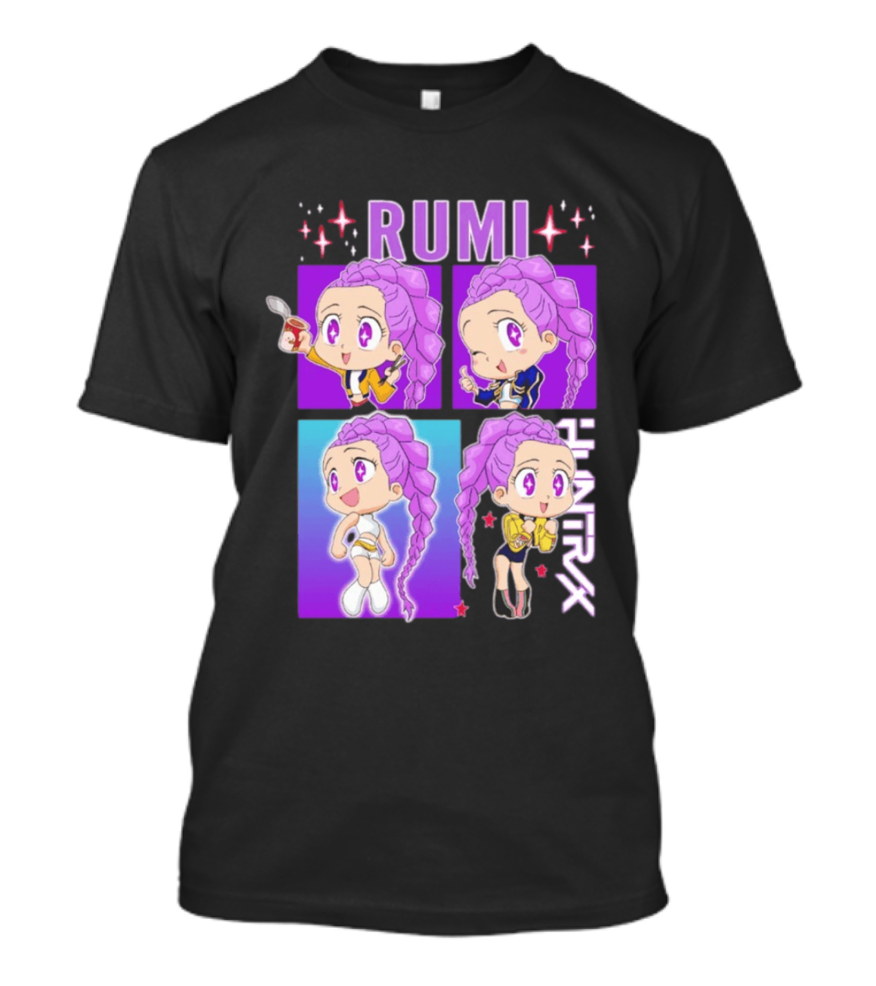 Rumi Kpop Huntrx Demon Hunters Cute Chibi Characters T-Shirt