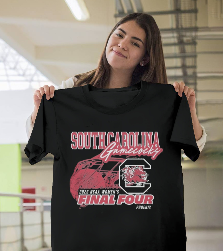 South Carolina Gamecocks 2026 NCAA Women's Basketball Final Four Phoenix T-Shirt